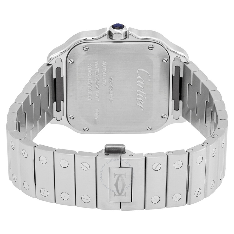 Cartier Santos Medium Model Silvered Opaline Dial Men's Watch WSSA0029 - 3