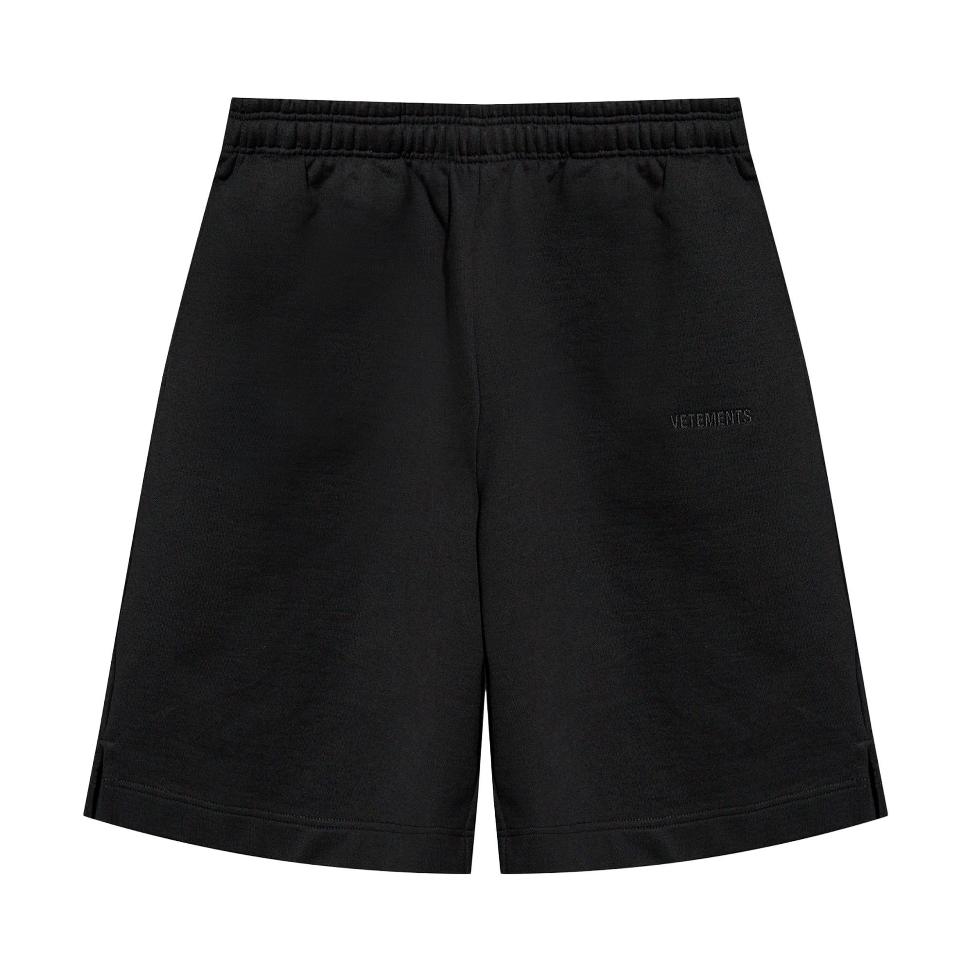 Vetements Embroidered Logo Shorts 'Black' - 1