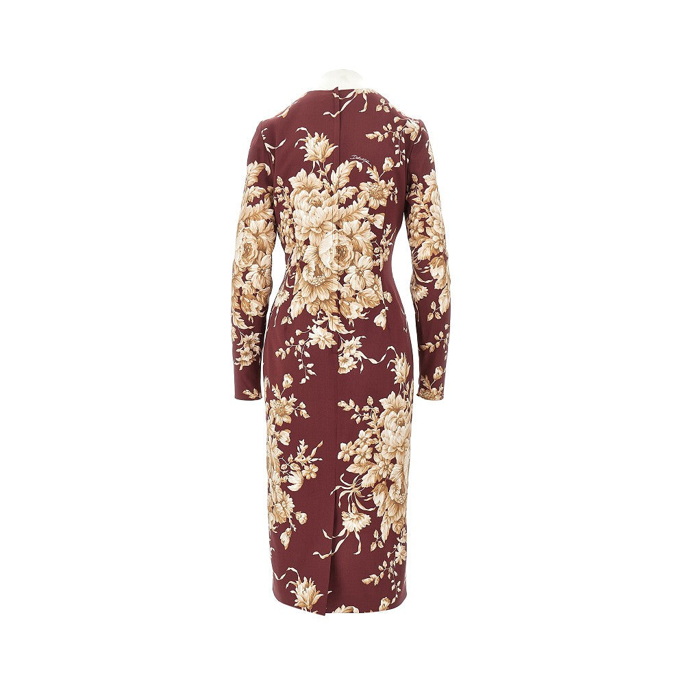 FLORAL PRINT MIDI DRESS - 3