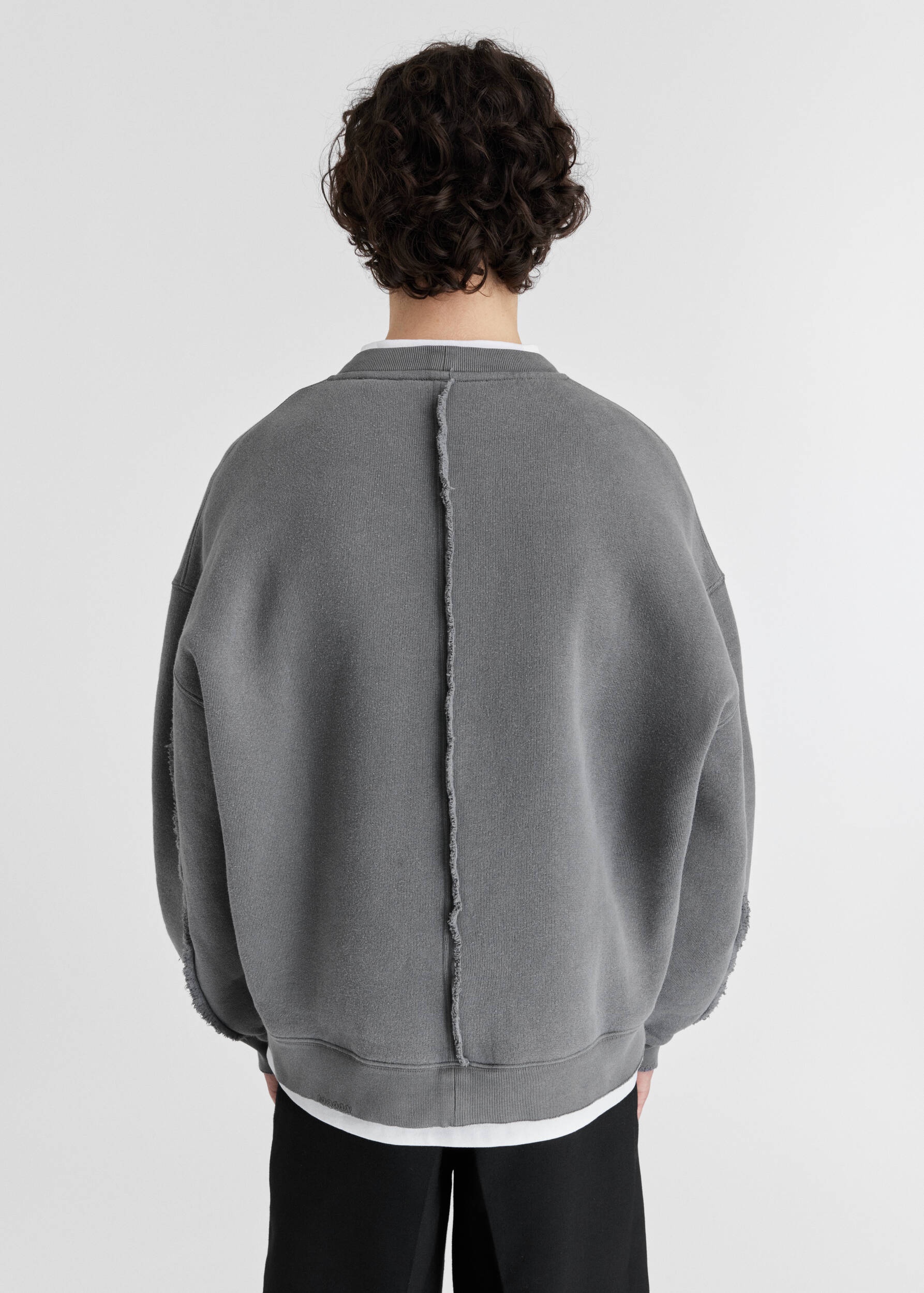 Chopped Distressed Sweatshirt - 3