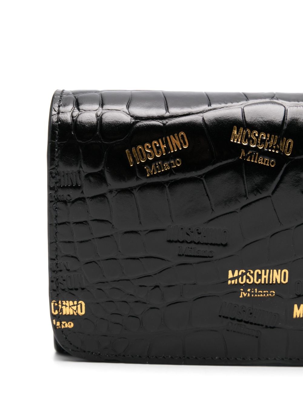 debossed-logo clutch bag - 4