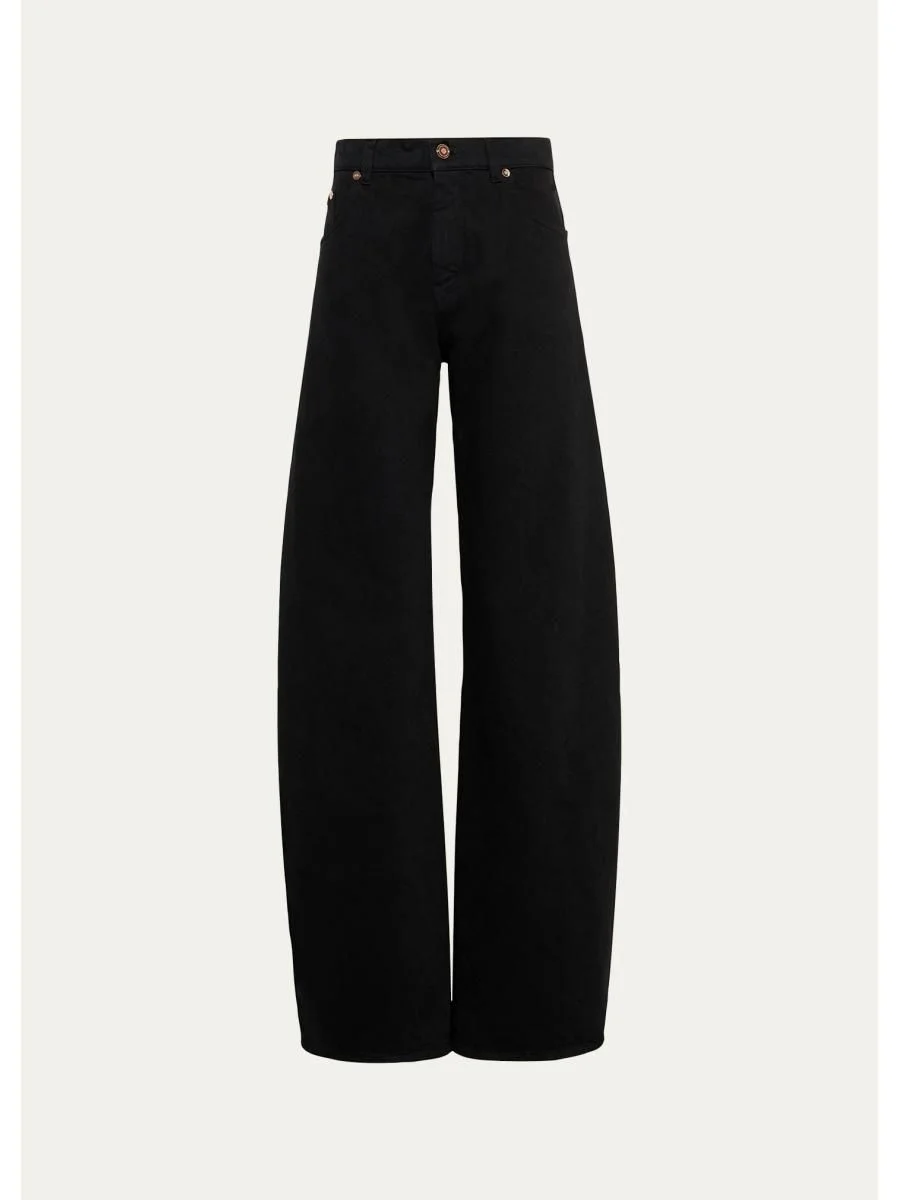 Amoret High-Rise Barrel-Leg Jeans - 1