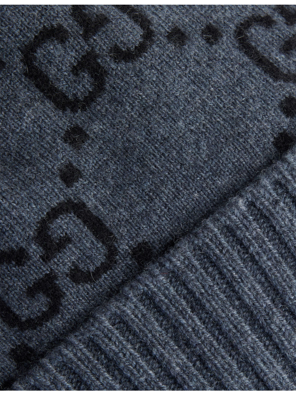 GG Monogram Cashmere Knitted Hat - 2