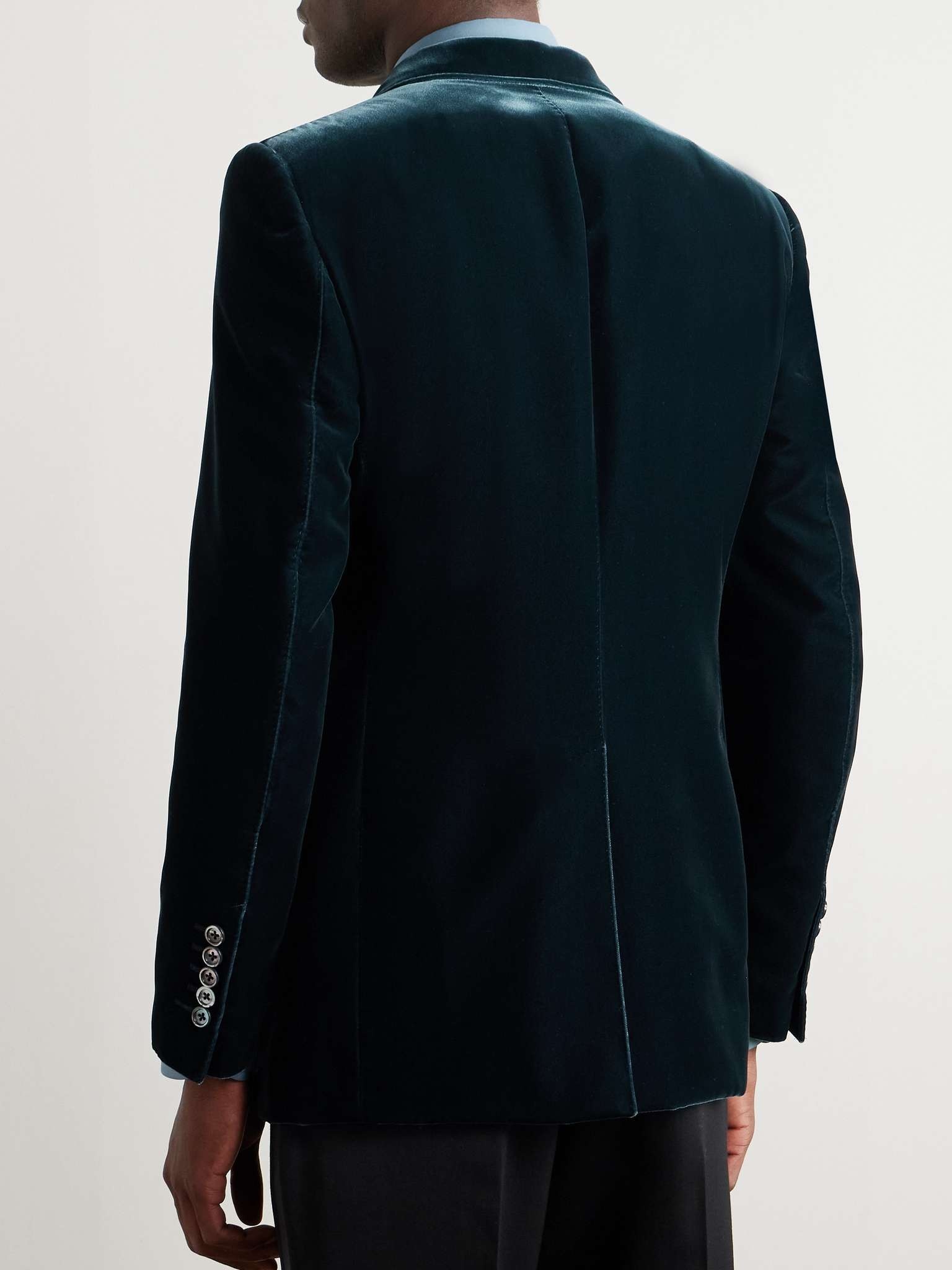 Dyylan Double-Breasted Velvet Tuxedo Jacket - 4