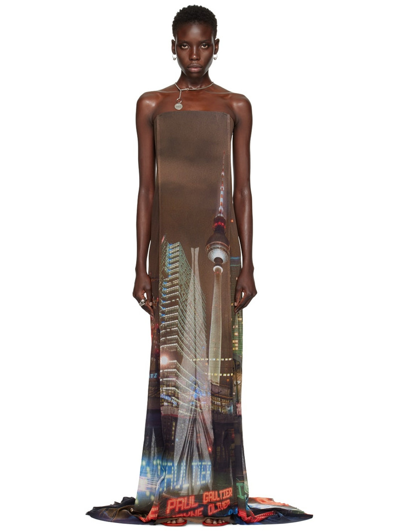 Brown Shayne Oliver Edition Maxi Dress 1