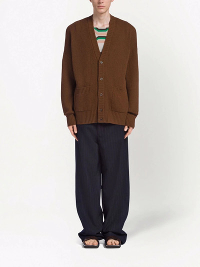 Prada V-neck cashmere cardigan outlook