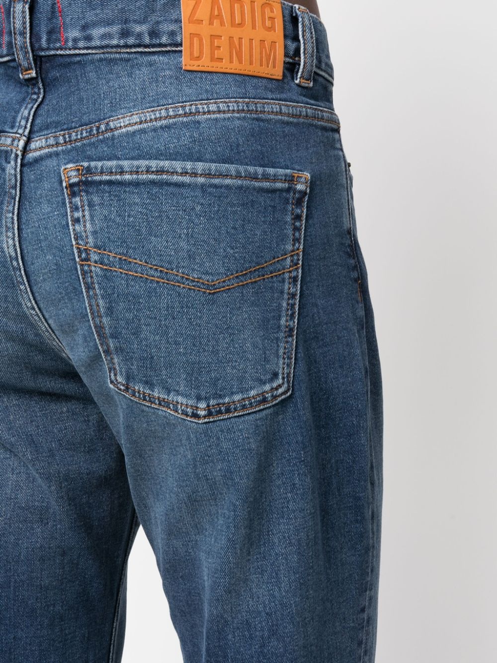 straight-leg cotton jeans - 5