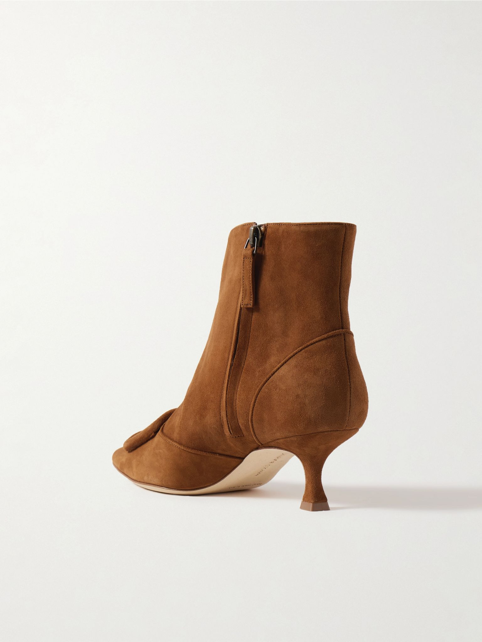 Baylow 50 buckled suede ankle boots Tan - 3