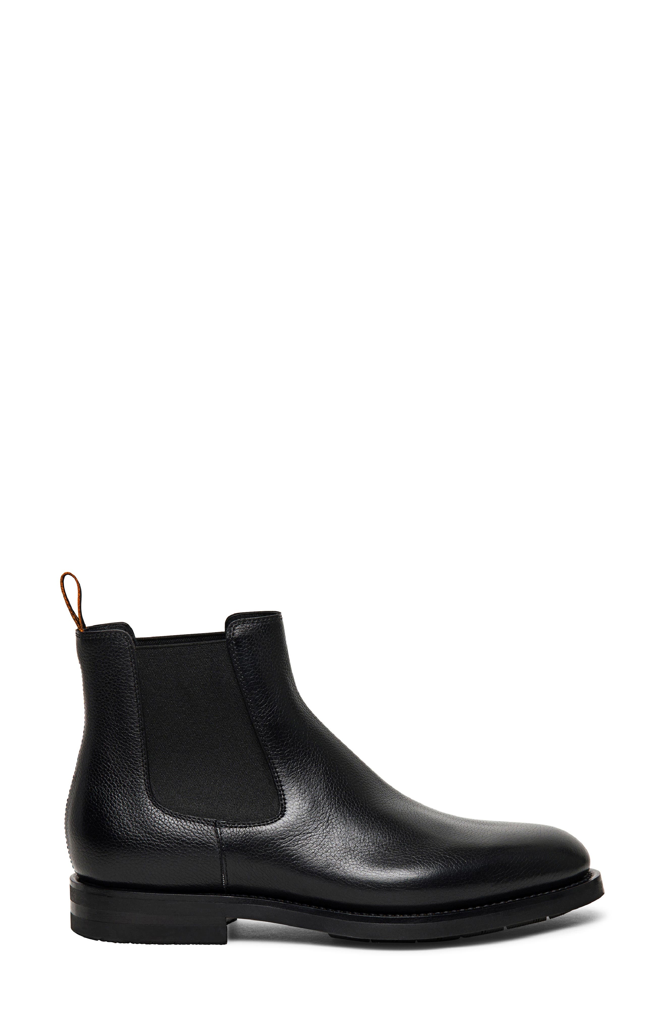 Santoni Enver Chelsea Boot in Black-N01 at Nordstrom - 2