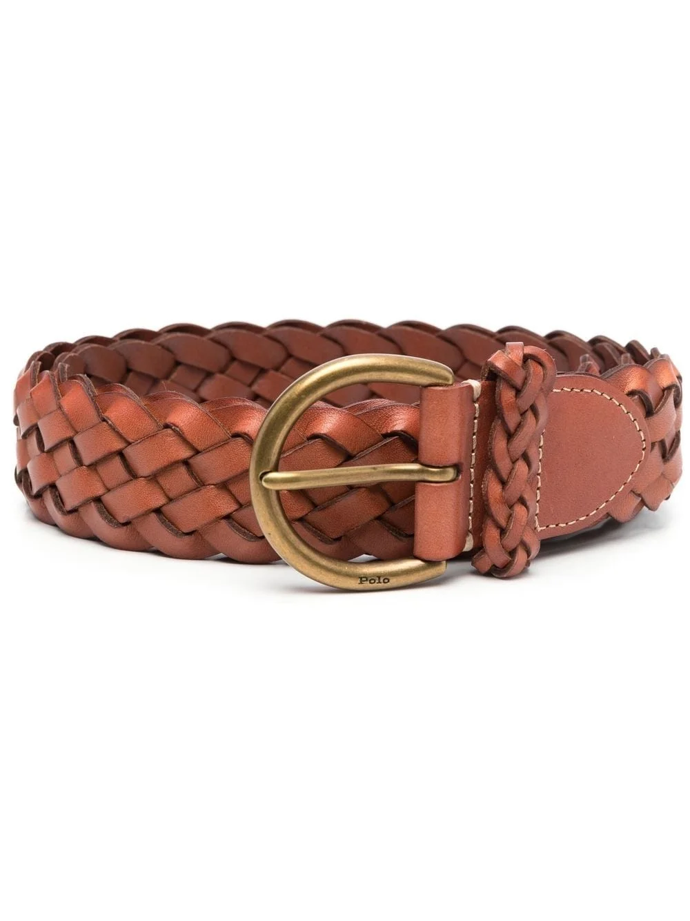 interwoven-design buckle belt - 1