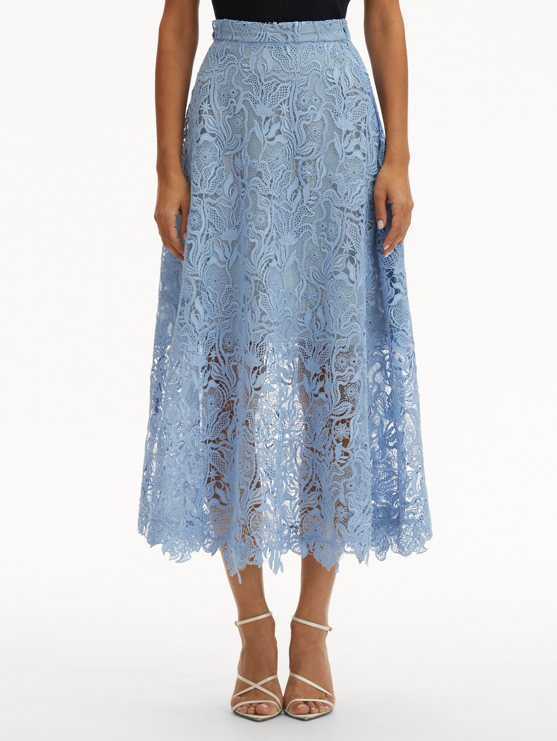 BELLFLOWER GUIPURE SKIRT - 4