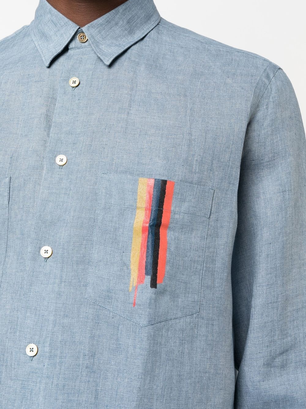 Artist Stripe linen shirt - 5