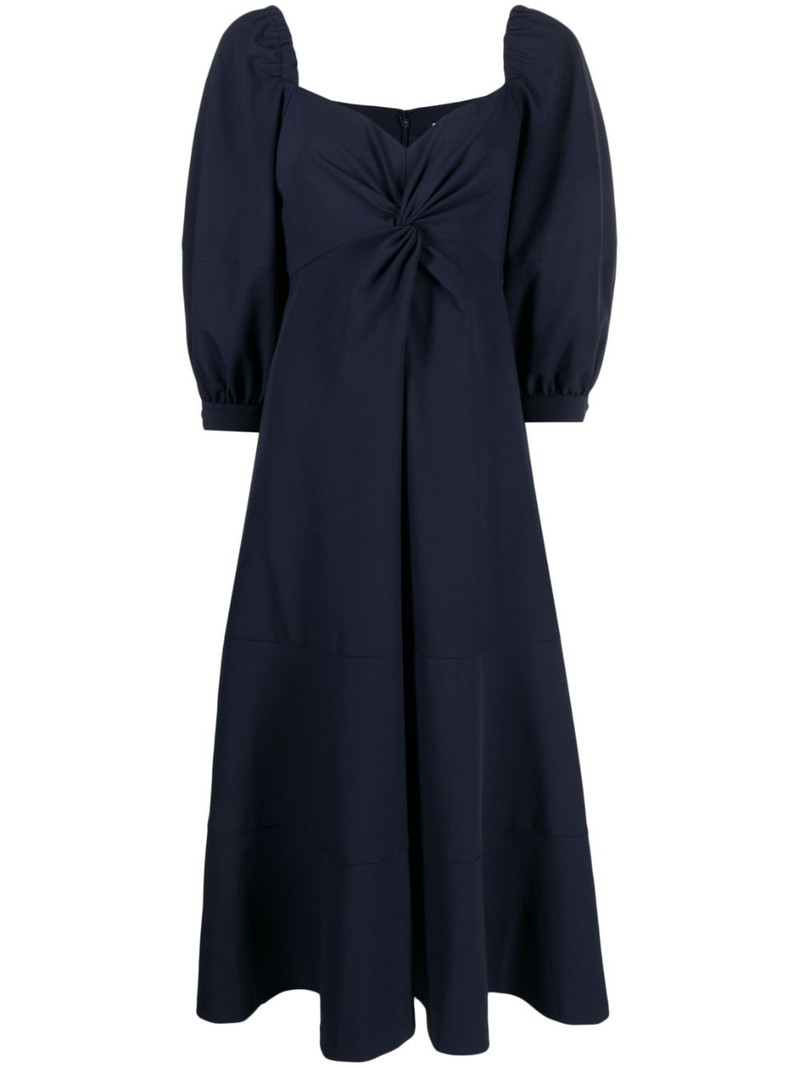 Kristina bishop-sleeves midi dress 1