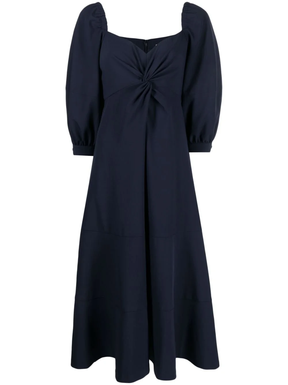 Kristina bishop-sleeves midi dress - 1