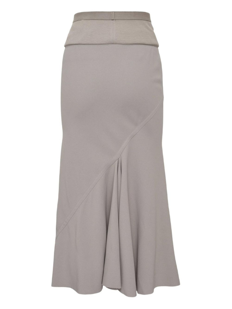 Rick Owens Calf Bias midi skirt outlook