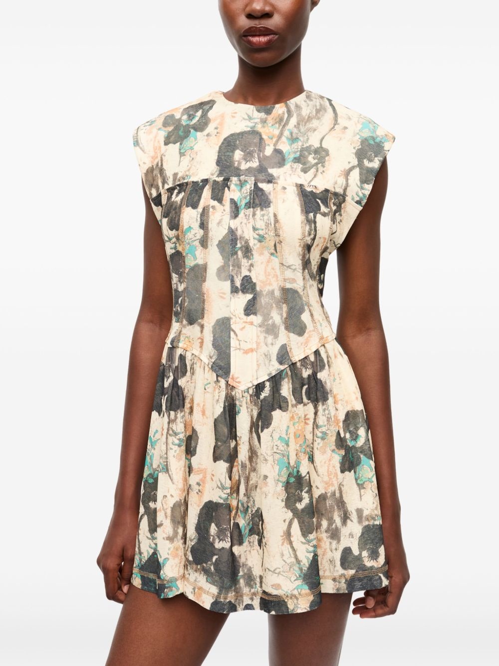 floral-print dress - 3