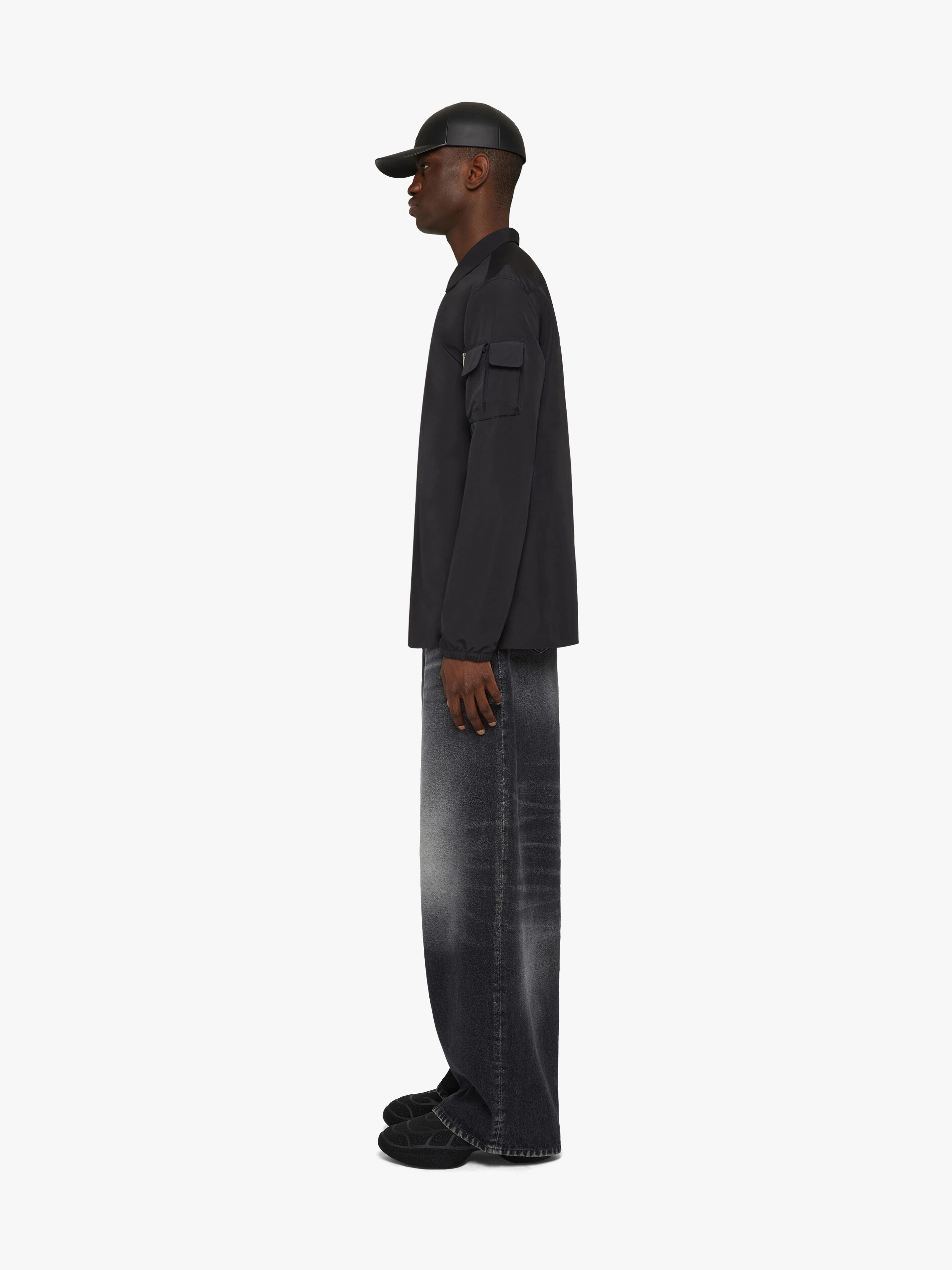 MULTIPOCKETS SHIRT IN TECHNICAL COTTON - 3