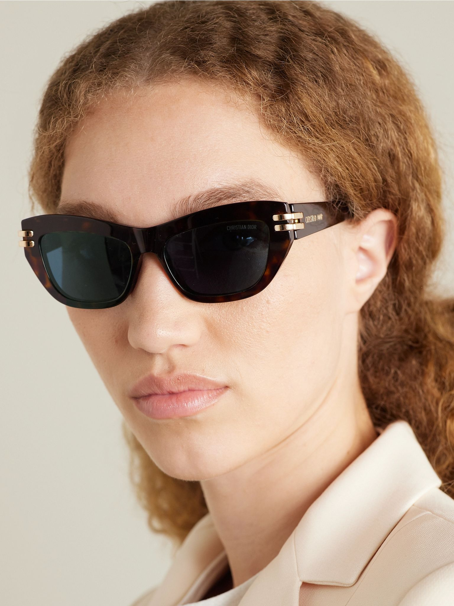 CDior B2U cat-eye tortoiseshell acetate sunglasses Brown - 2