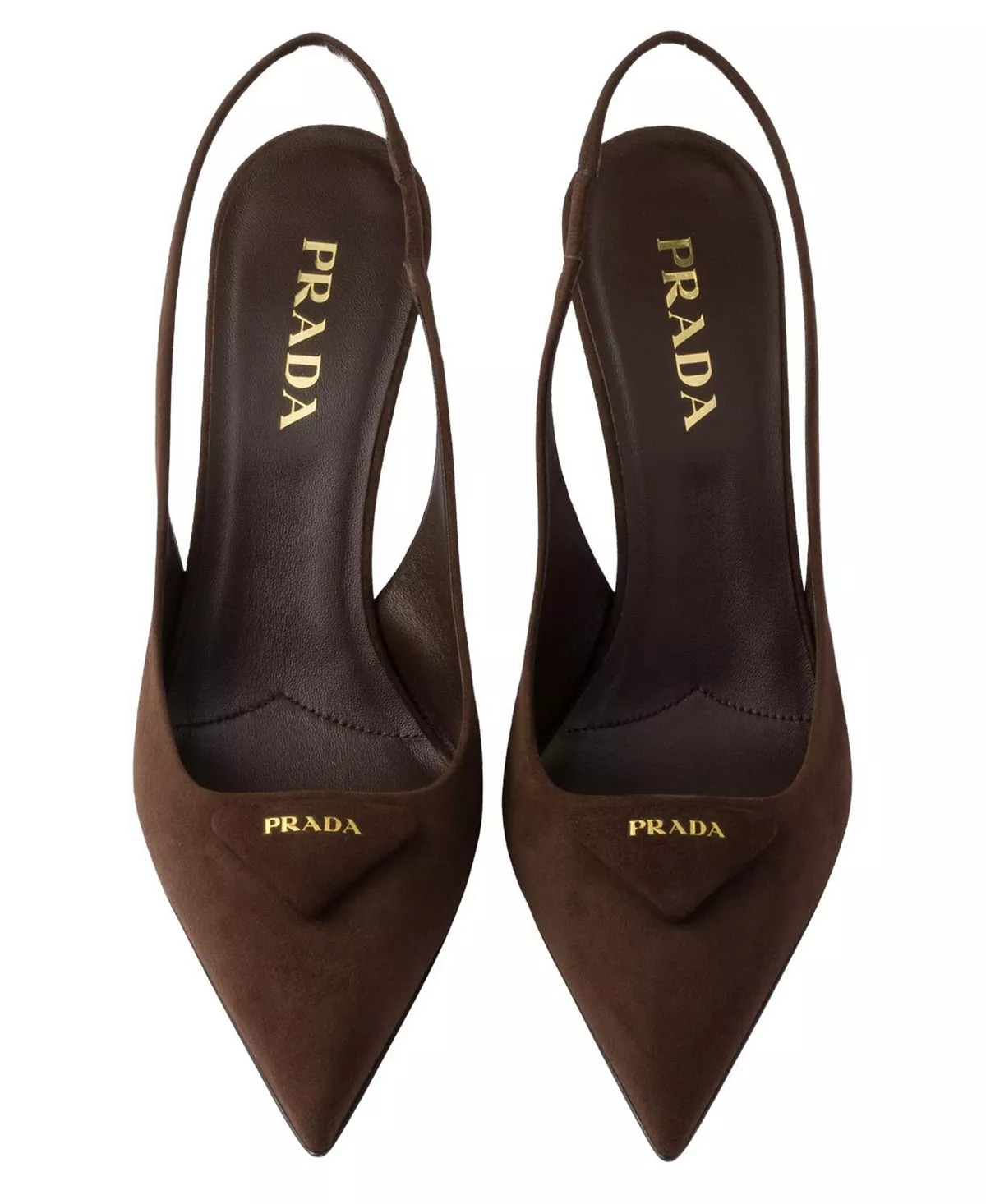 Women's Suede Slingback Pumps - 3