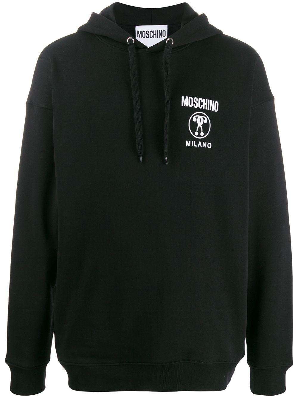 logo print hoodie - 1