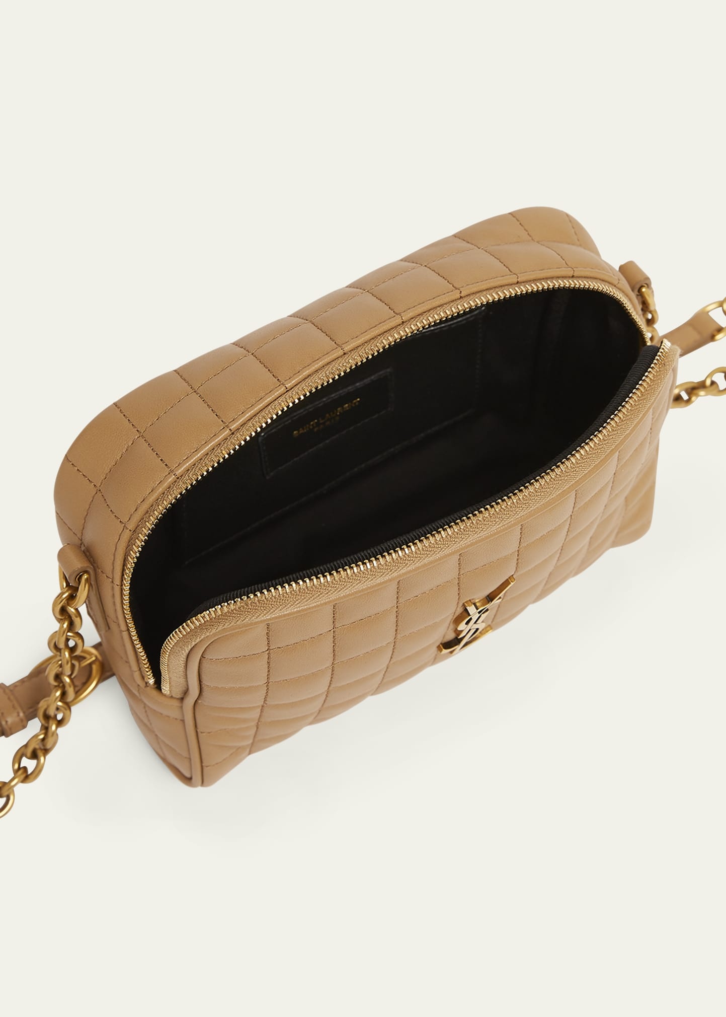 Cassandre Mini YSL Camera Bag in Quilted Smooth Leather - 4