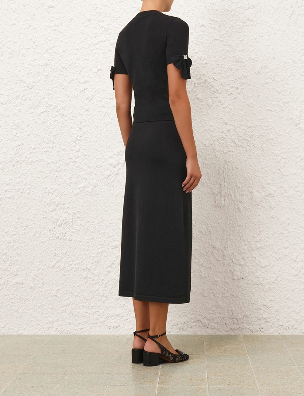 CRUSH TUBE MIDI SKIRT - 4