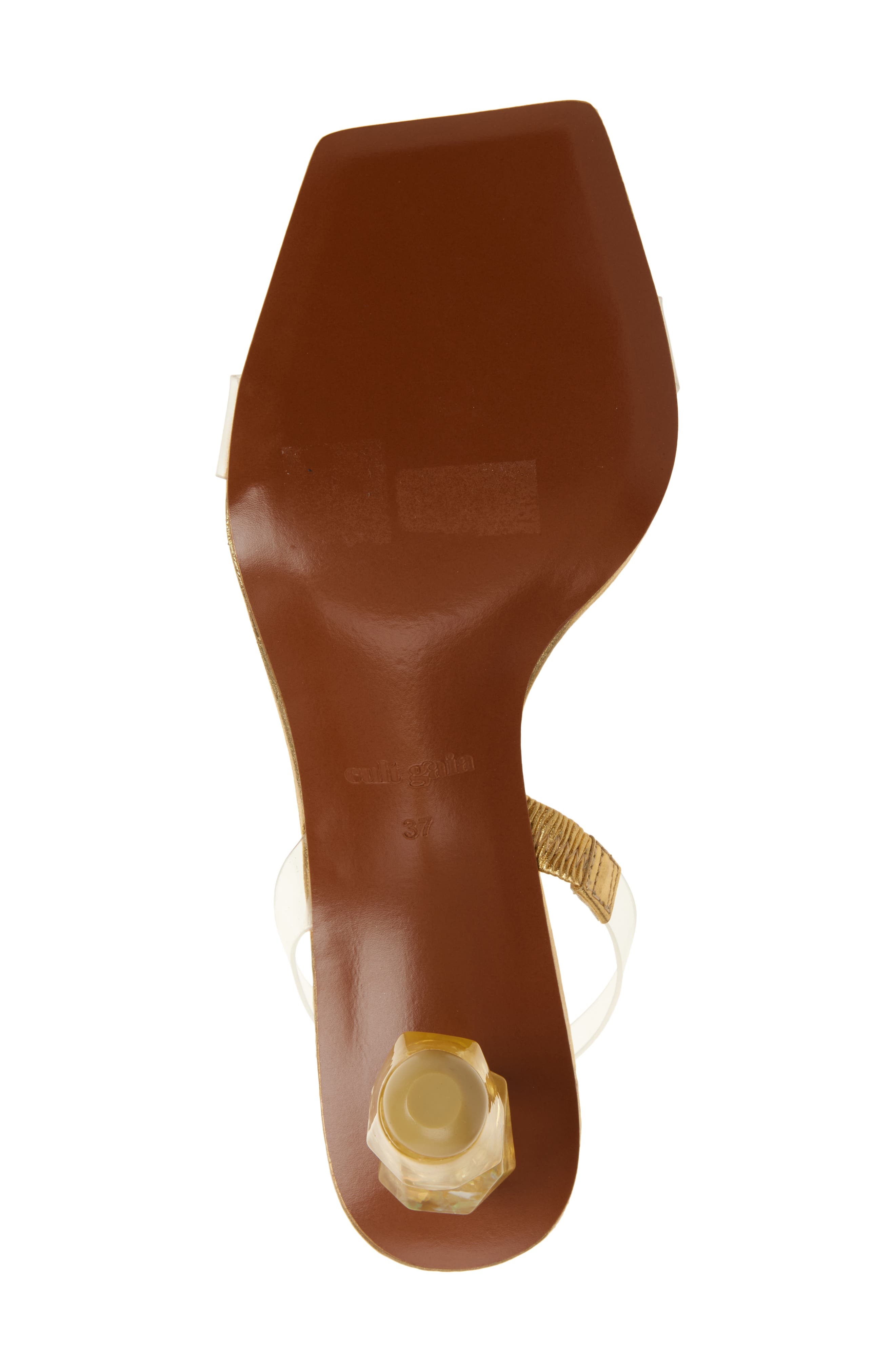 Cult Gaia Gracie Sandal in Clear/Gold at Nordstrom - 6