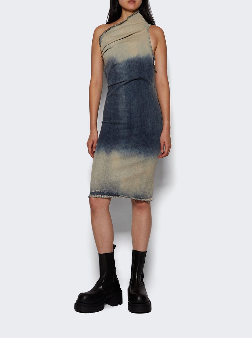 Athena Dress Hustler Degrade Stretch Denim - 5