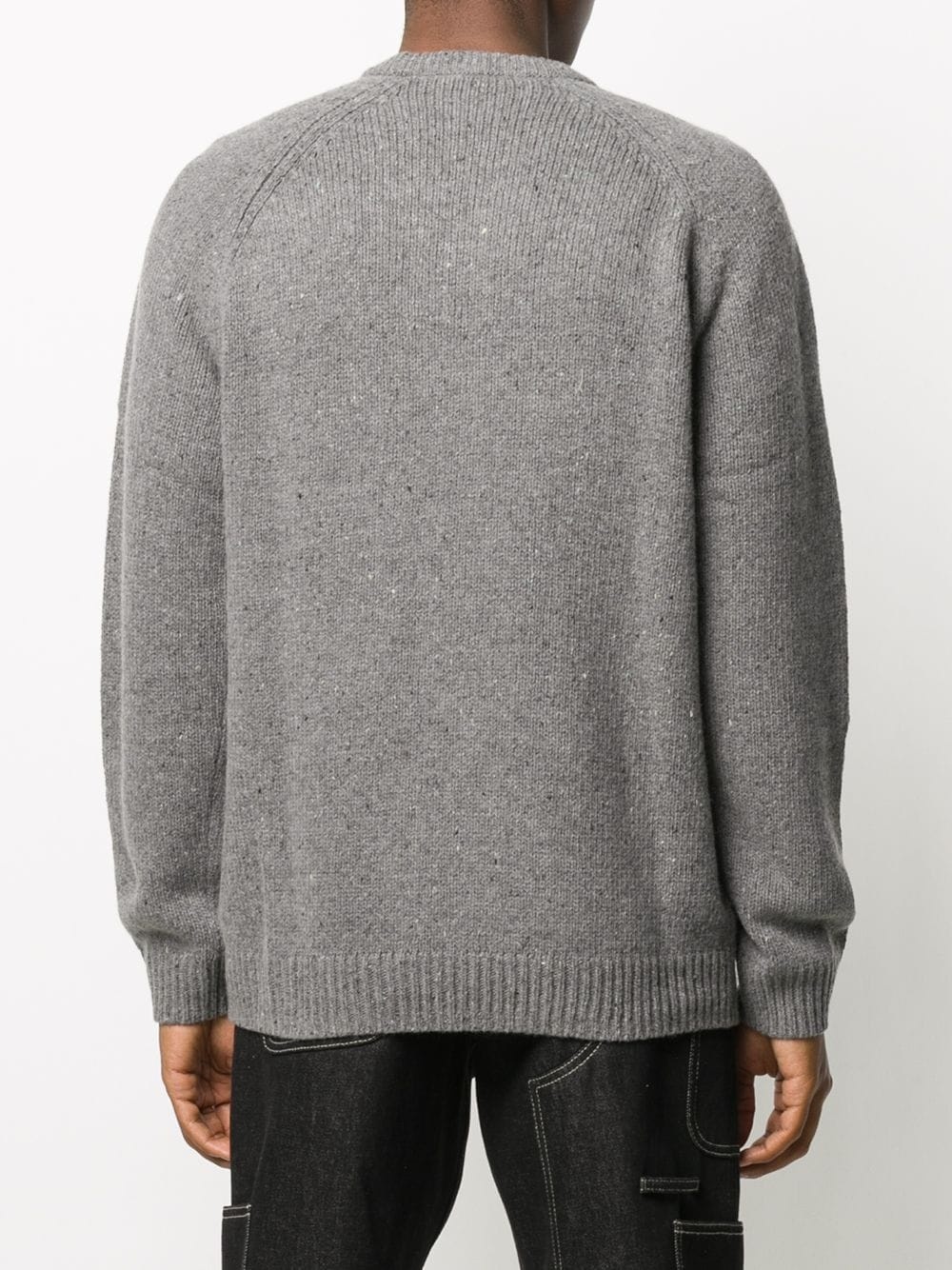 grey wool jumper - 4