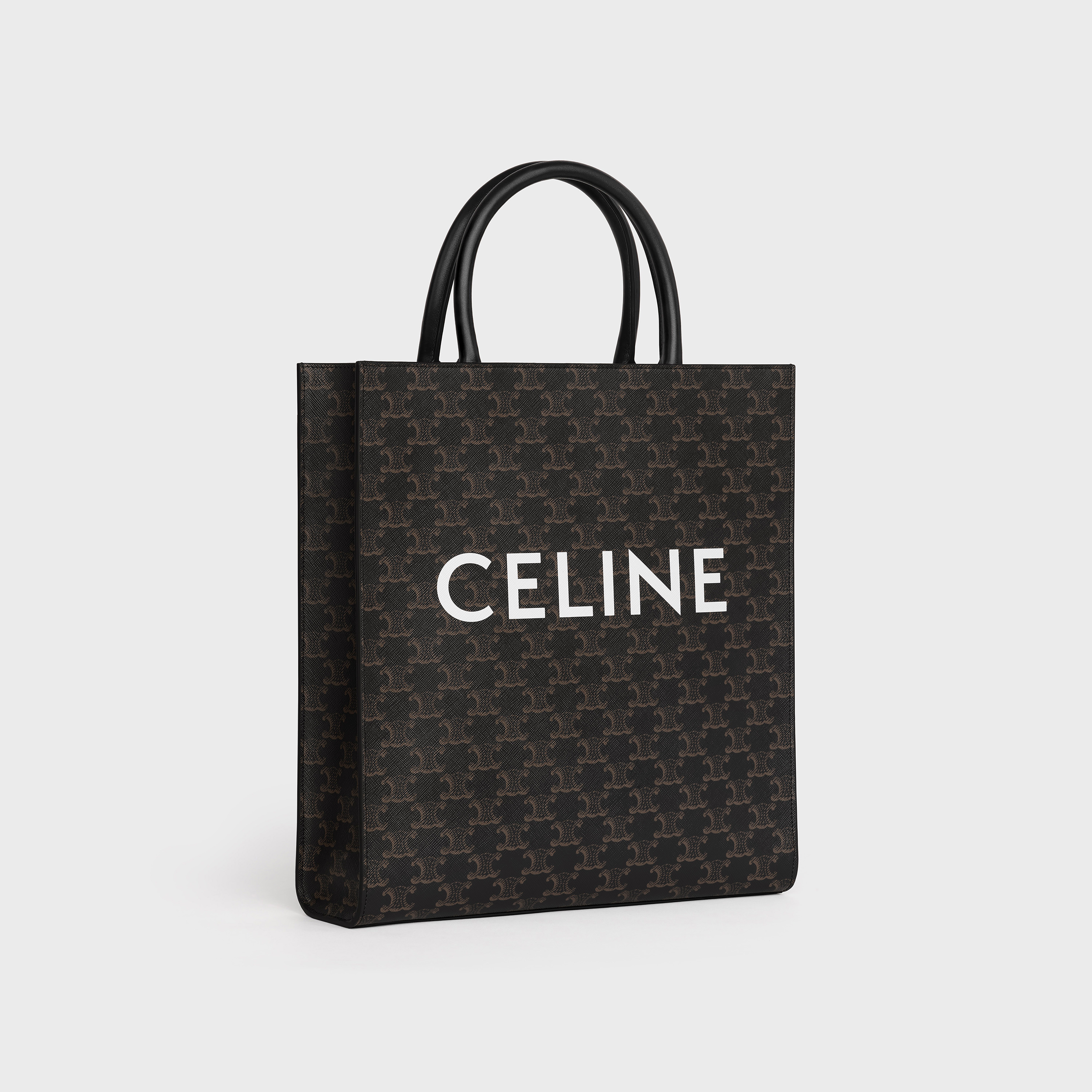 Medium Vertical Cabas in Triomphe Canvas with Celine Print - 2