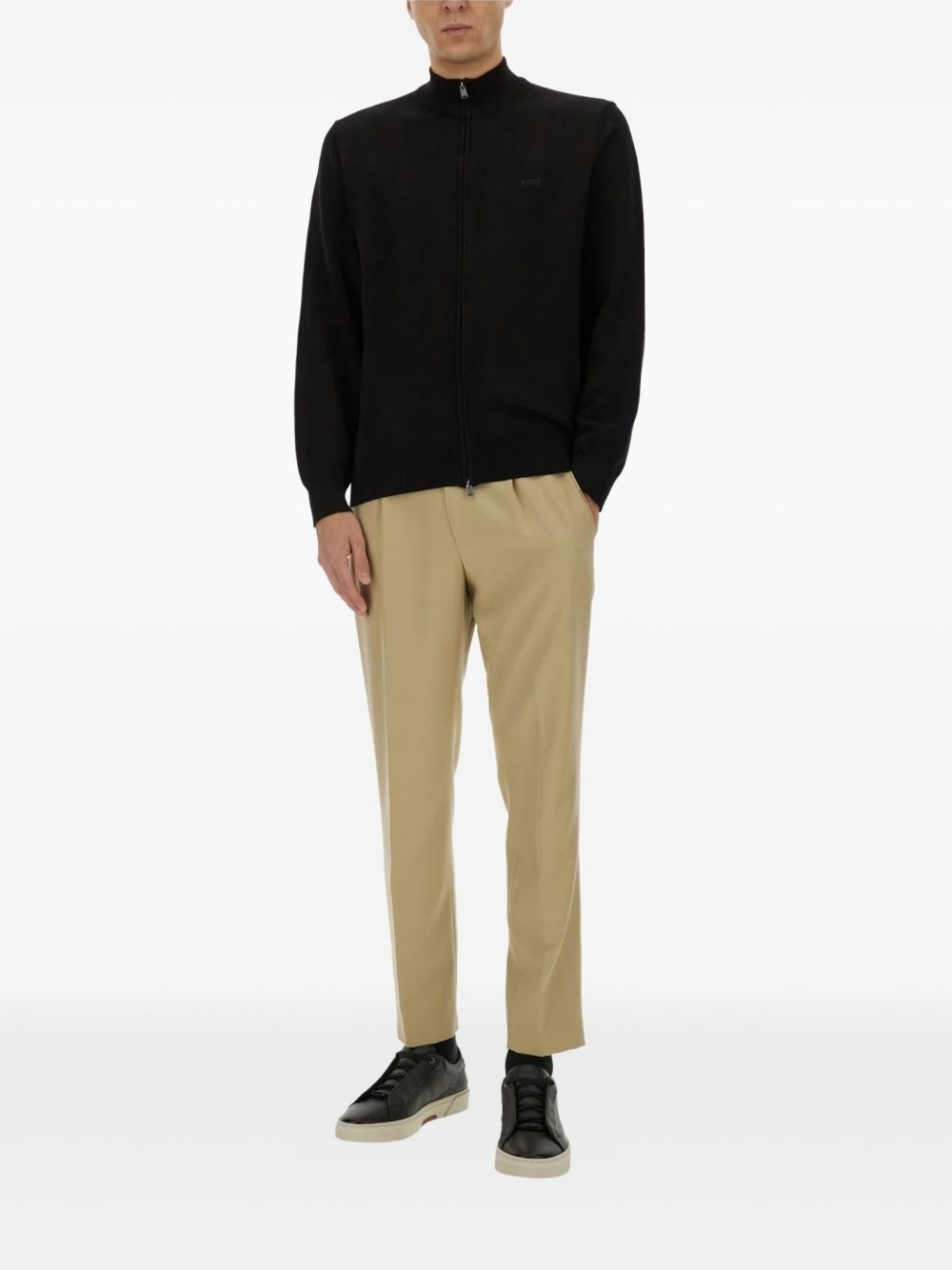 zipped cotton sweatshirt - 2