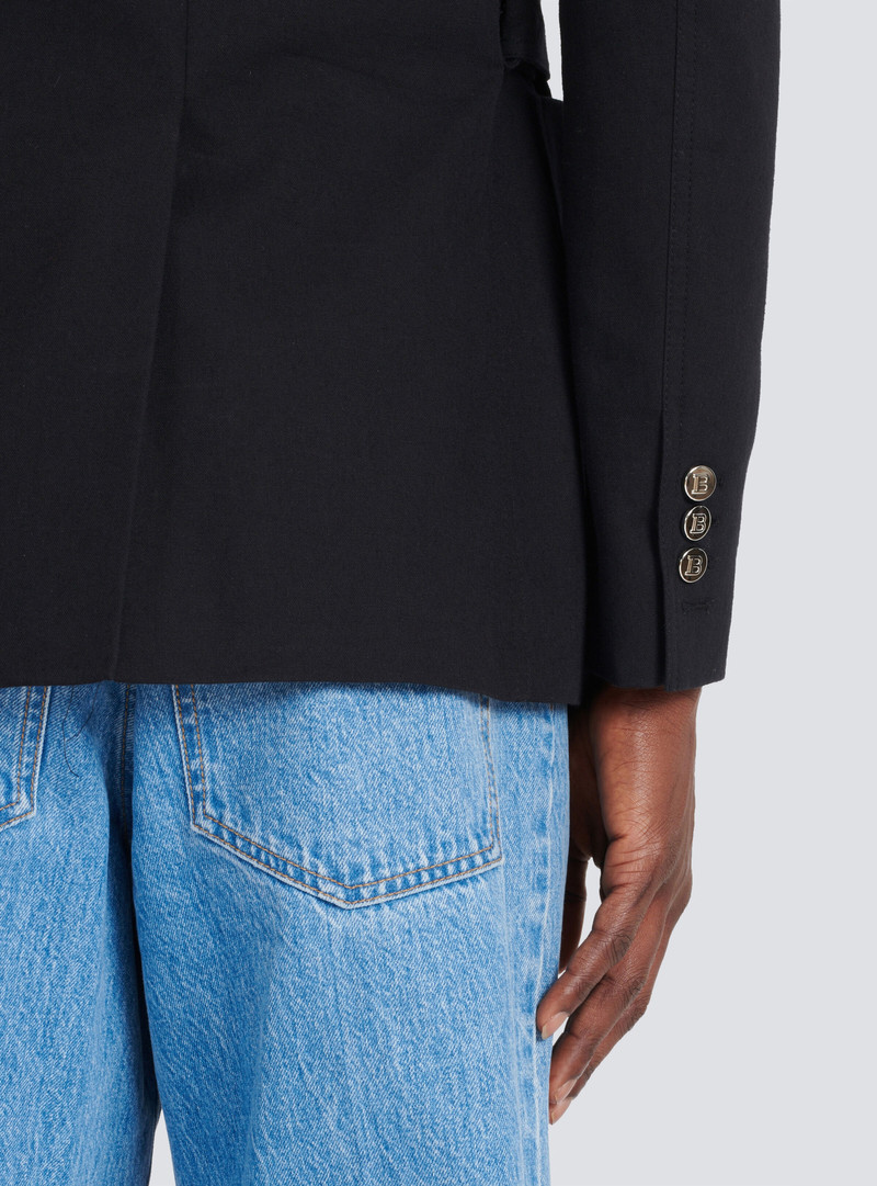 Asymmetrical cotton blazer 7