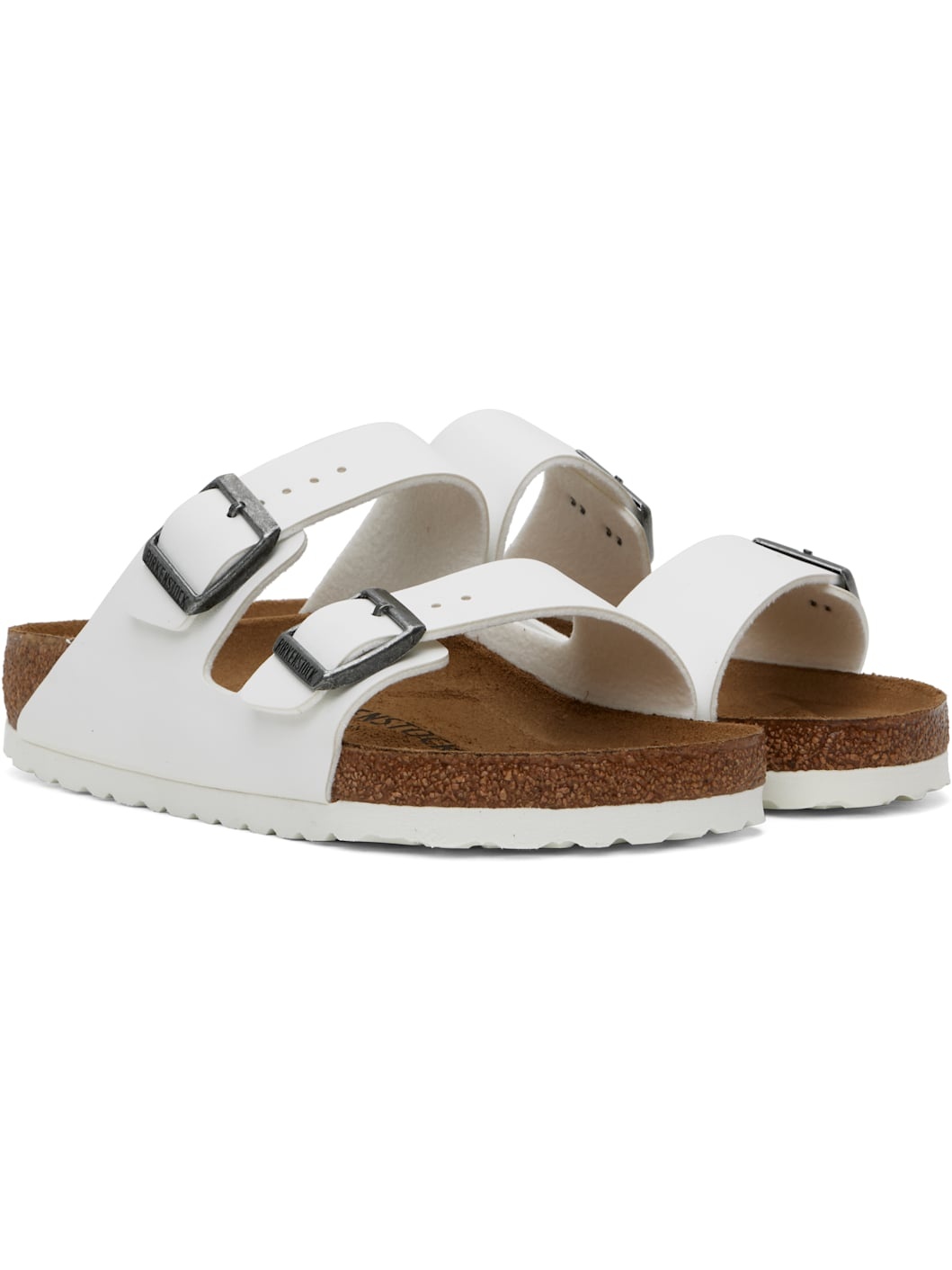 White Regular Arizona Sandals - 4