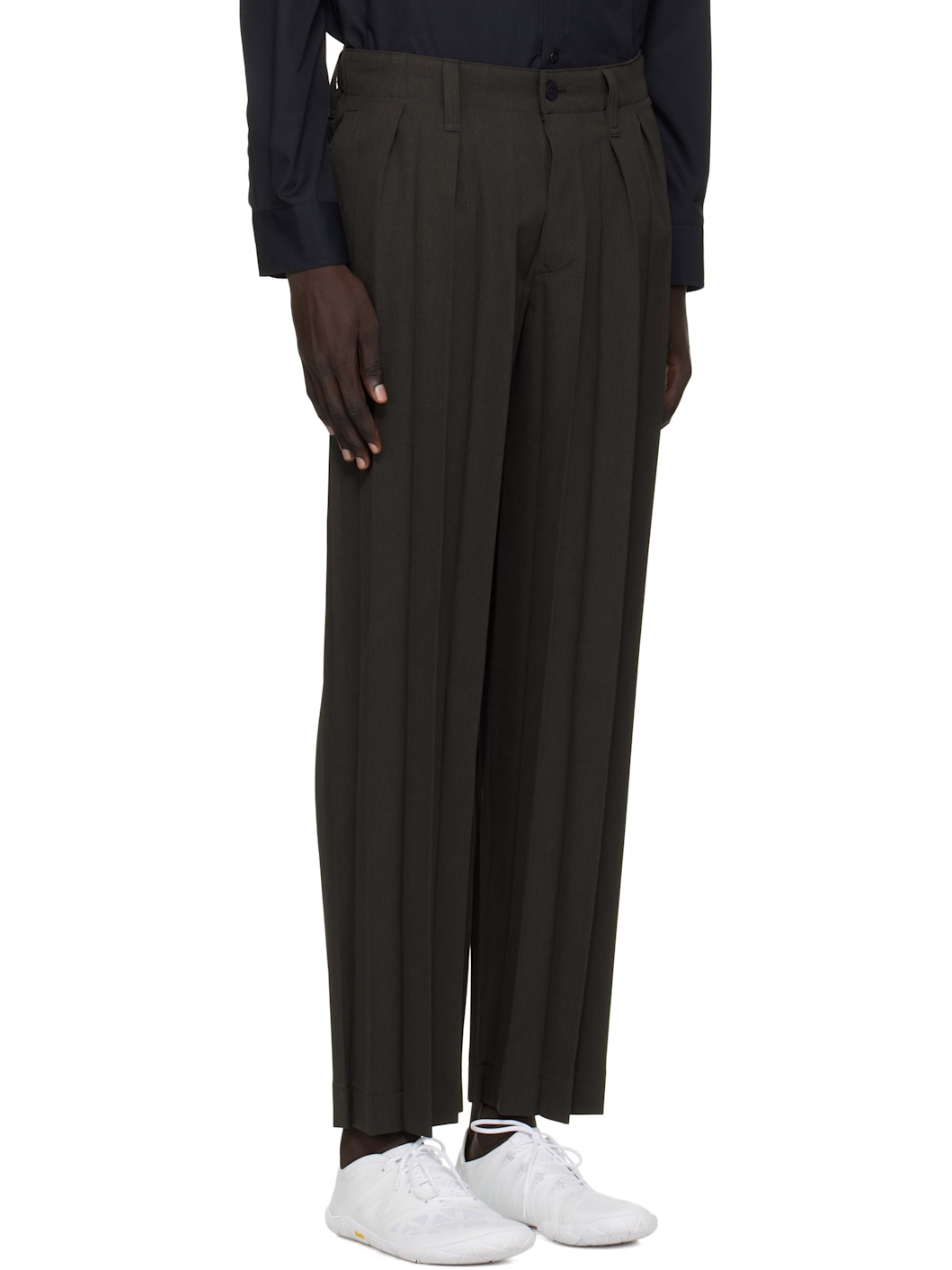 Brown Edge Ensemble Trousers - 2