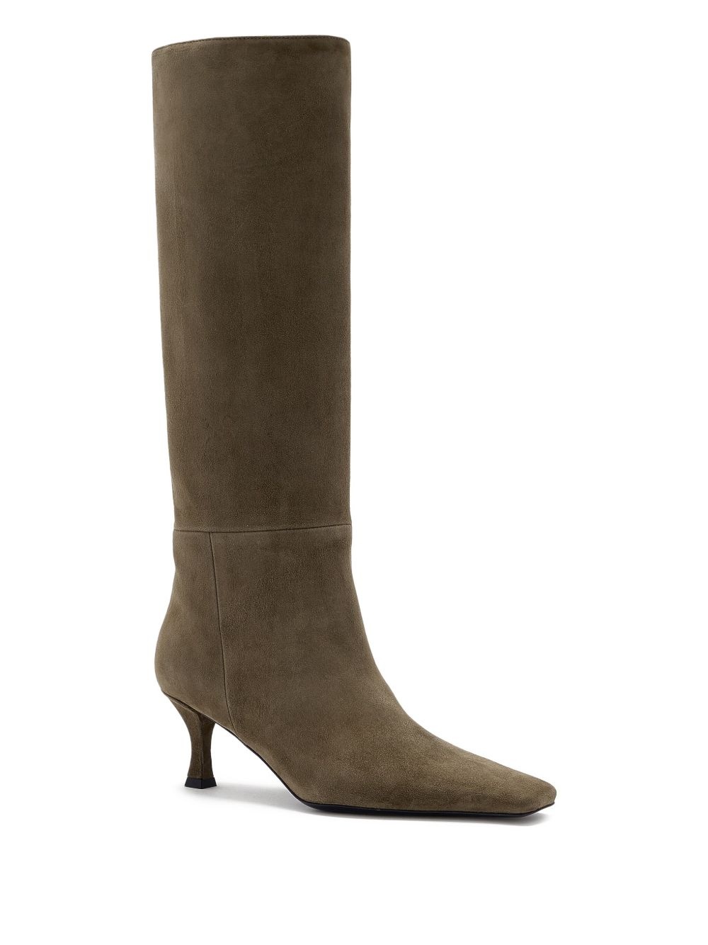 Trap suede knee-high boots - 2