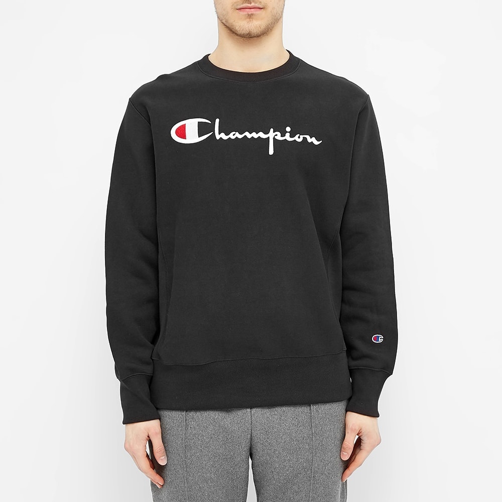 Champion Reverse Weave Big Script Crew Sweat - 4