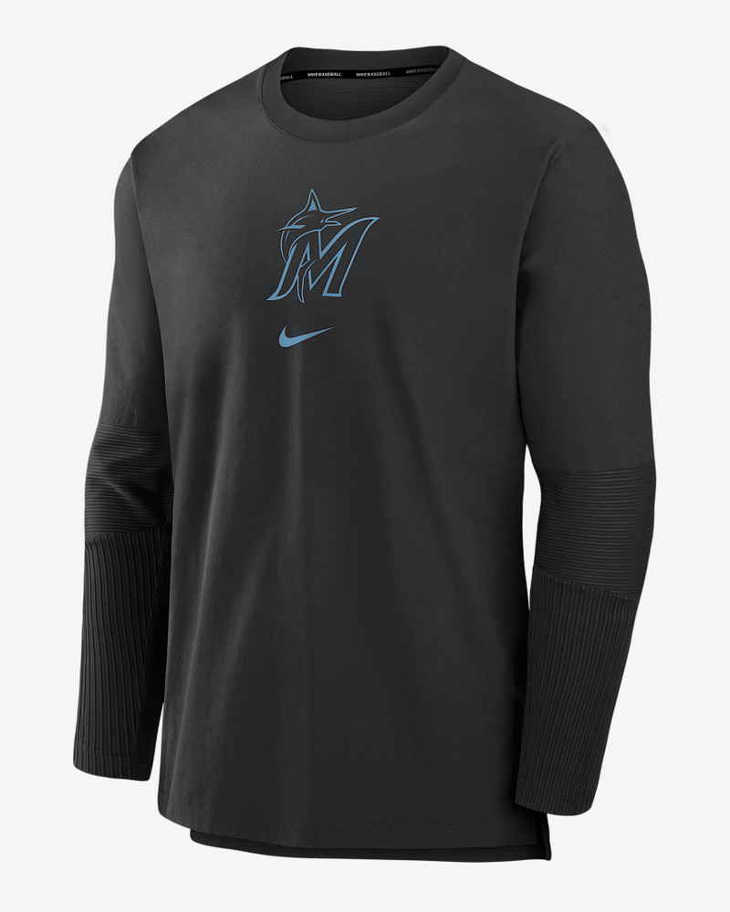 Miami Marlins Authentic Collection Player Men's Nike Dri-FIT MLB Pullover Jacket 1