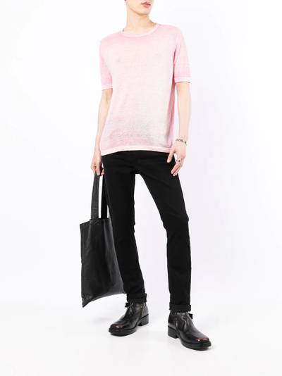 Avant Toi washed crew neck sweatshirt outlook