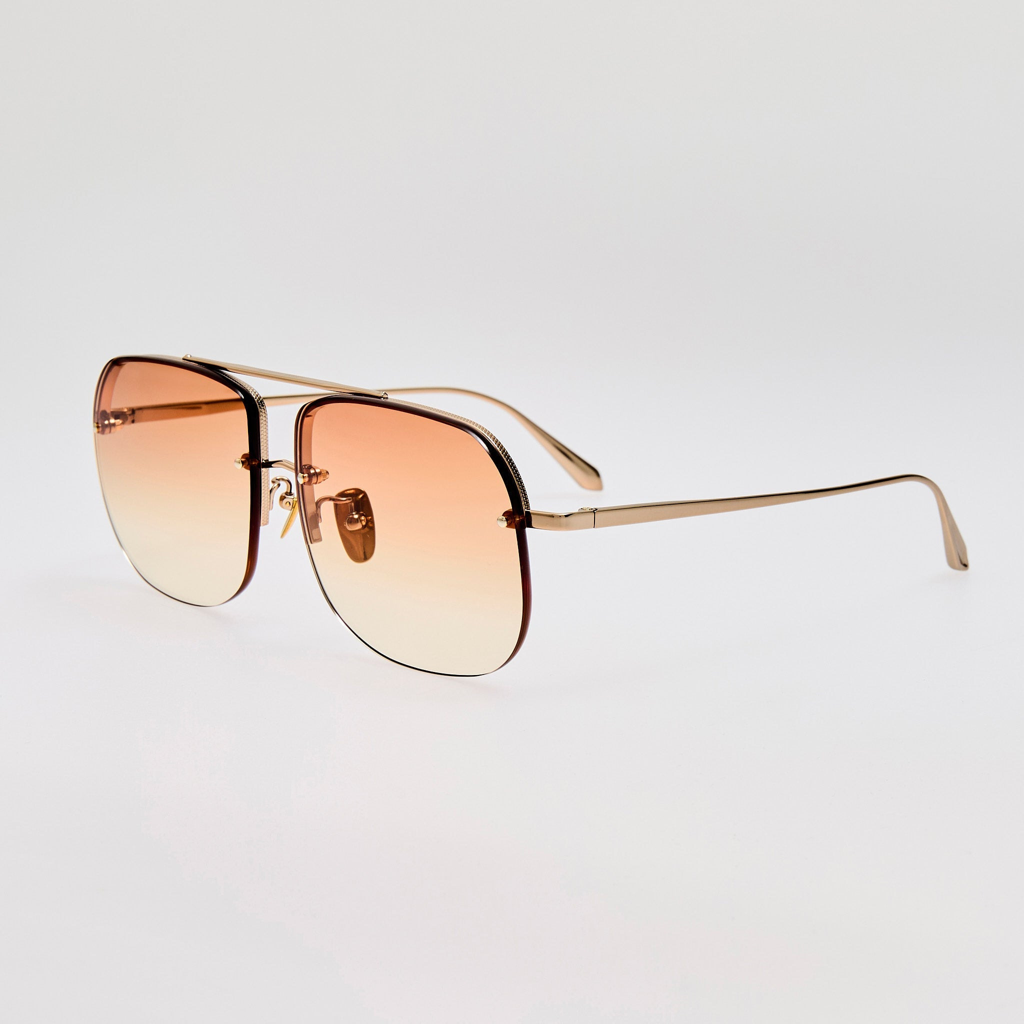 Seren Sunglasses in Camel and Gold - 2
