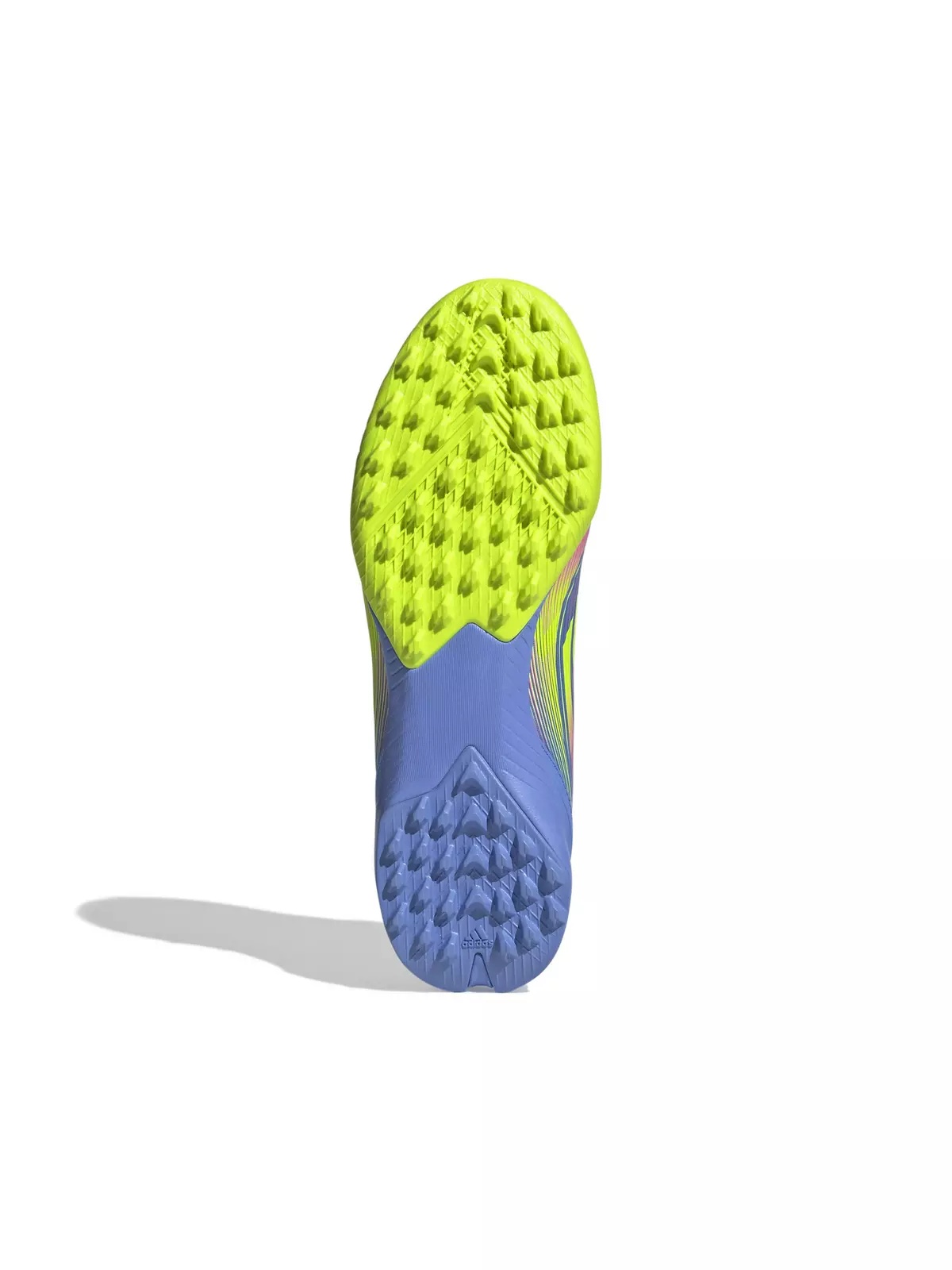 F50 League Mid Turf "Blue Fusion/Lucid Lemon/Lucid Pink" Women's Soccer Shoe - 8