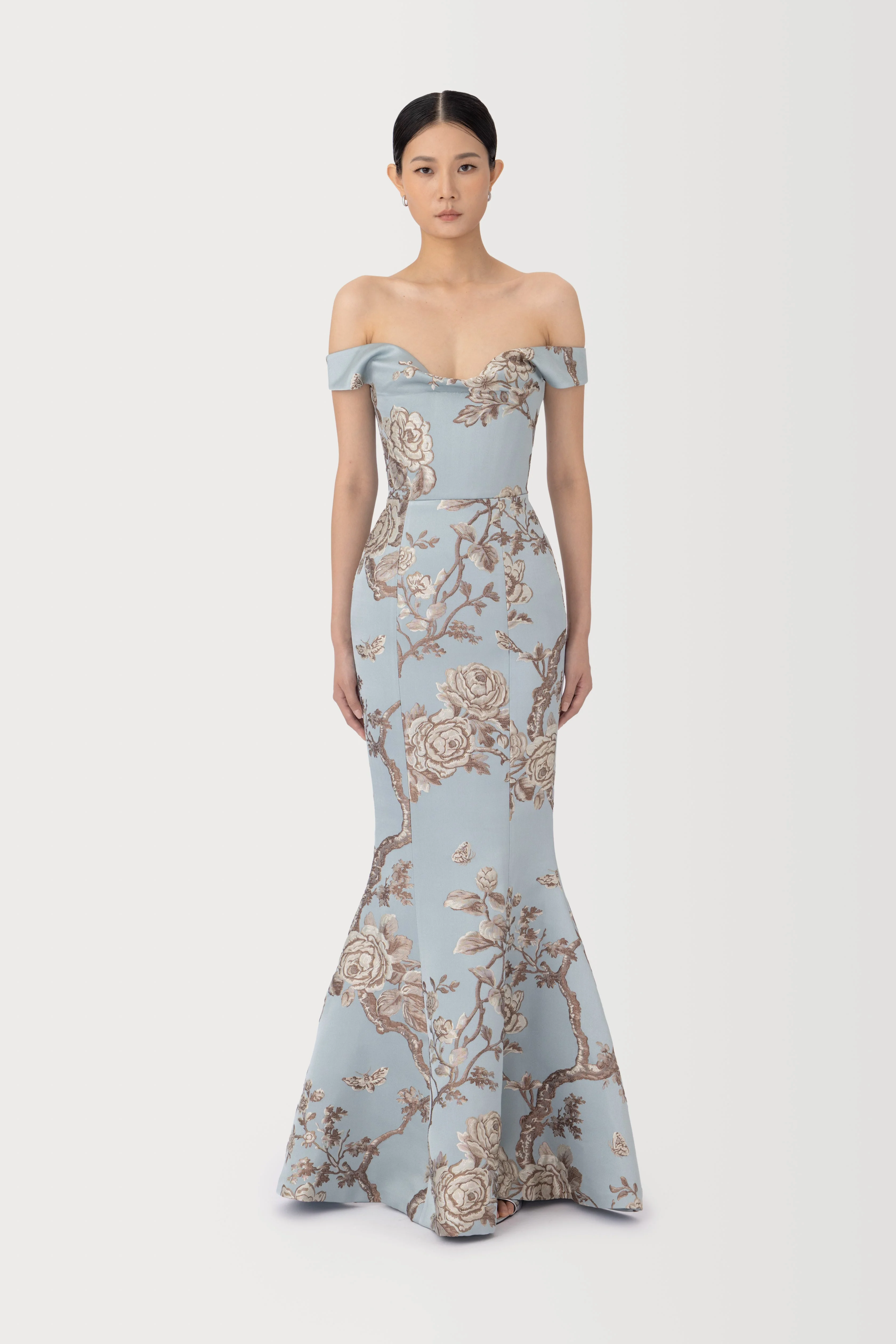 NATALYA BROCADE GOWN - 1