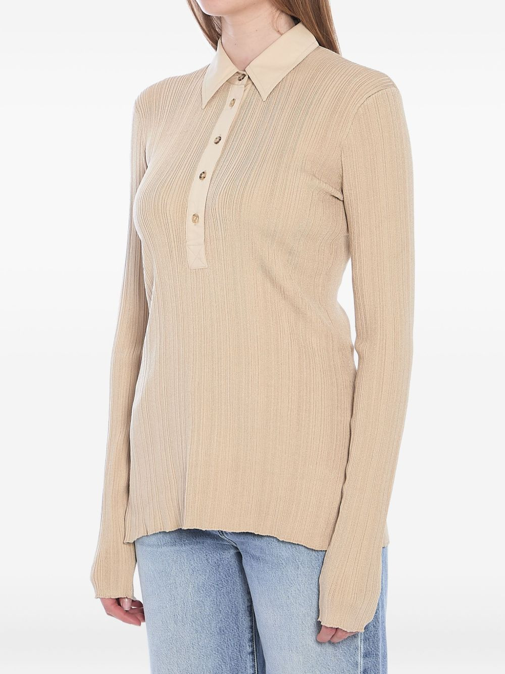 knitted polo shirt - 2