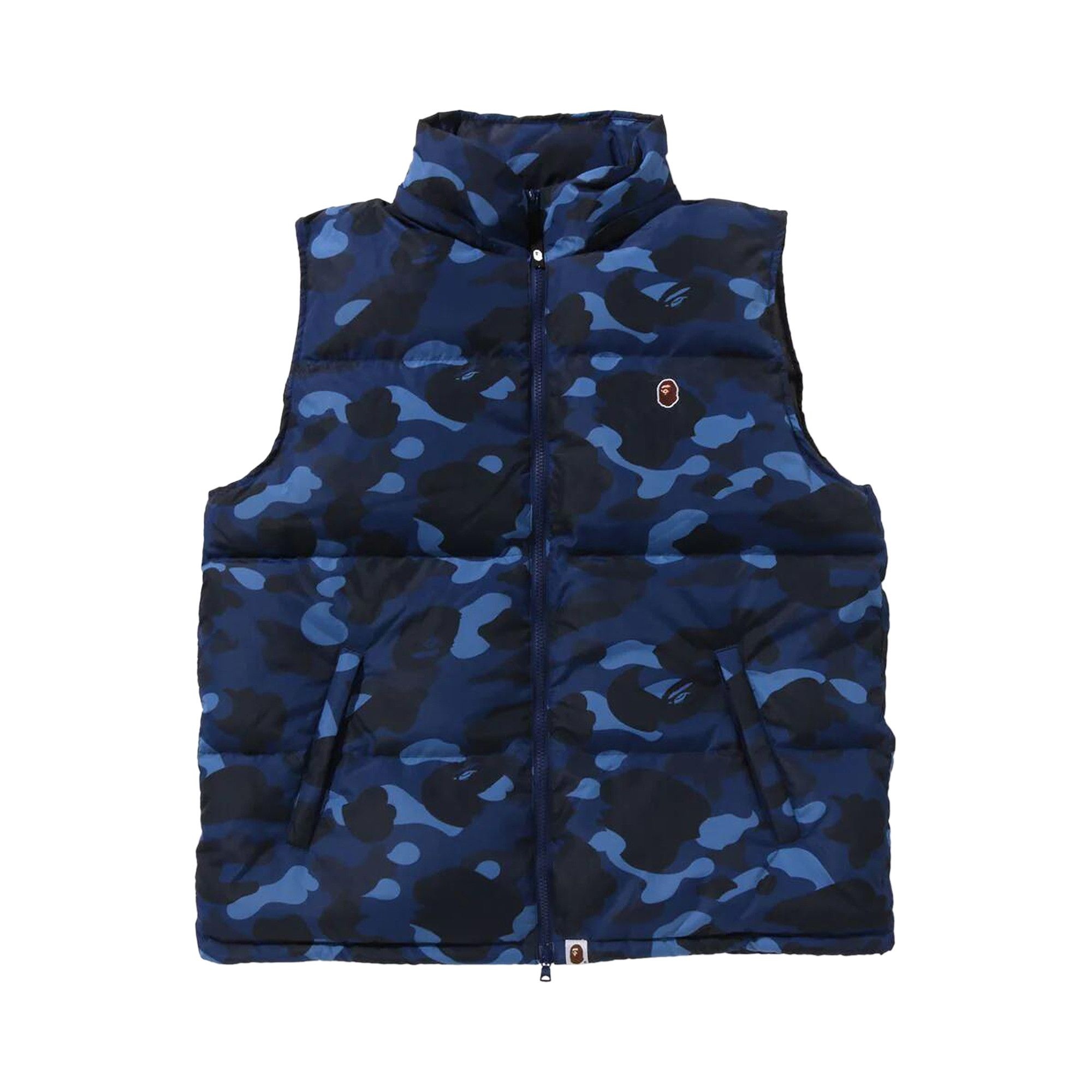 BAPE Color Camo Down Vest 'Navy' - 3