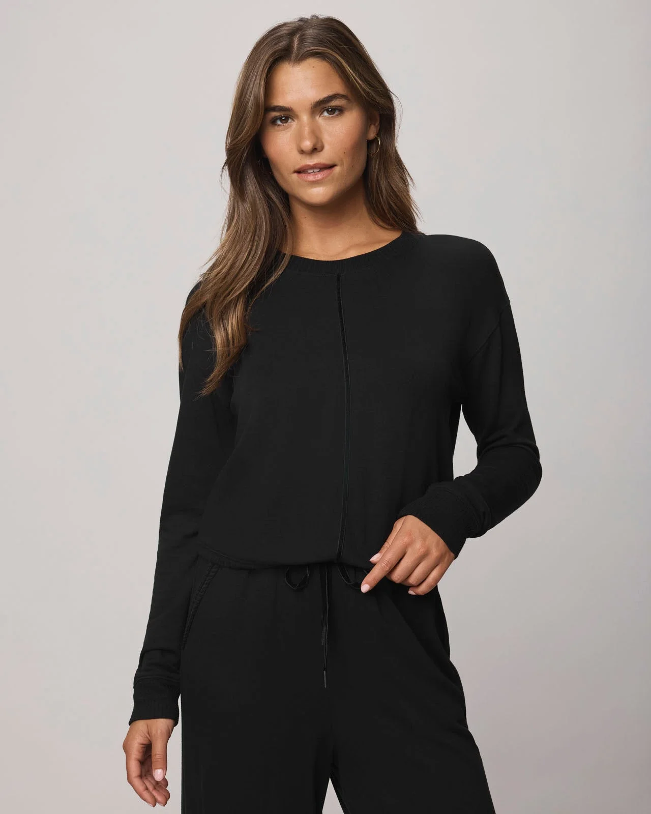 Supersoft Trim Pullover Using LENZING™ECOVERO™ Fibers - 1