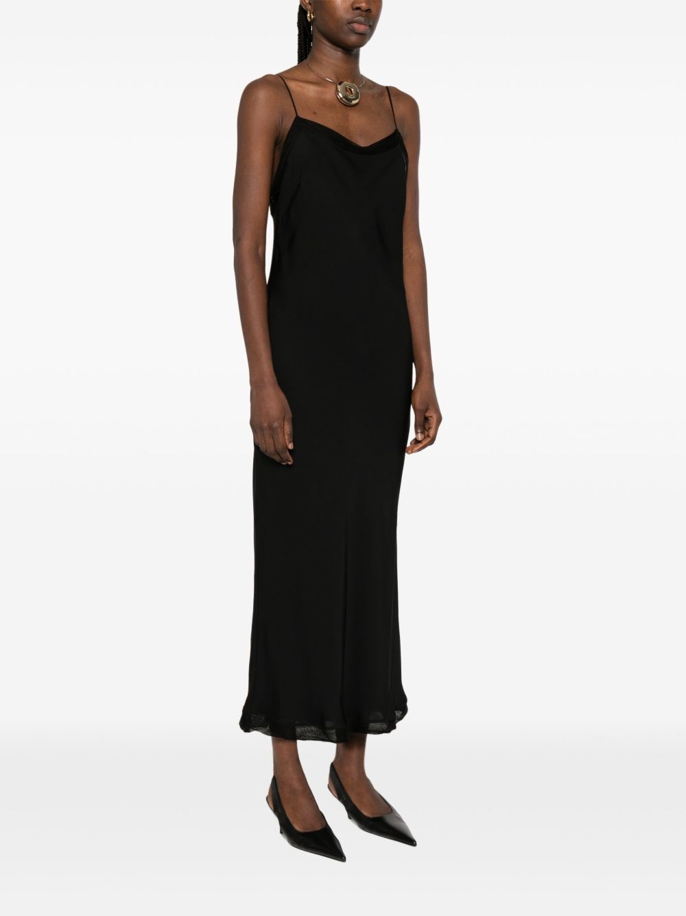 satin slip maxi dress - 3