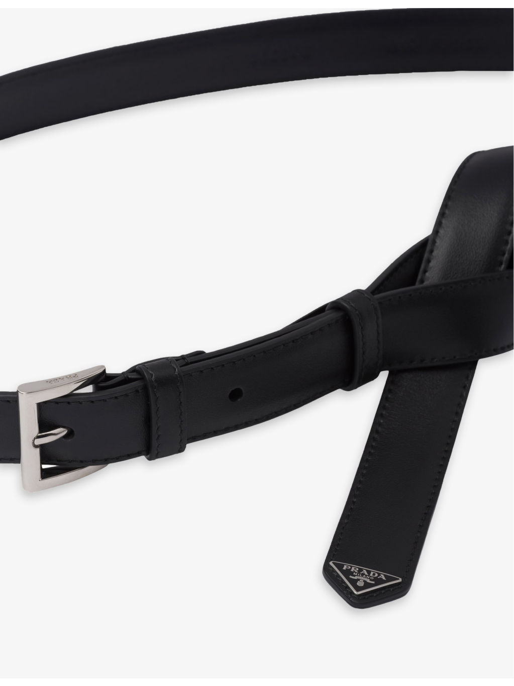 Logo-embellished leather belt - 2