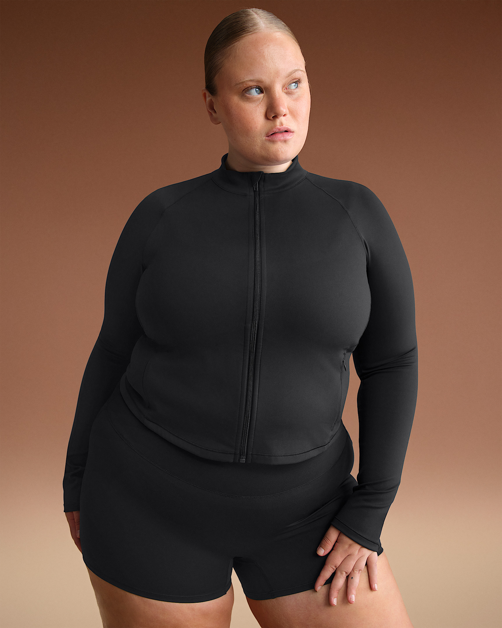 NikeSKIMS Matte Women's Mock-Neck Full-Zip Jacket - 7