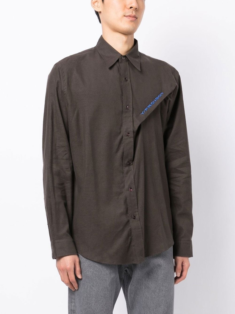 long-sleeve button-fastening shirt 3