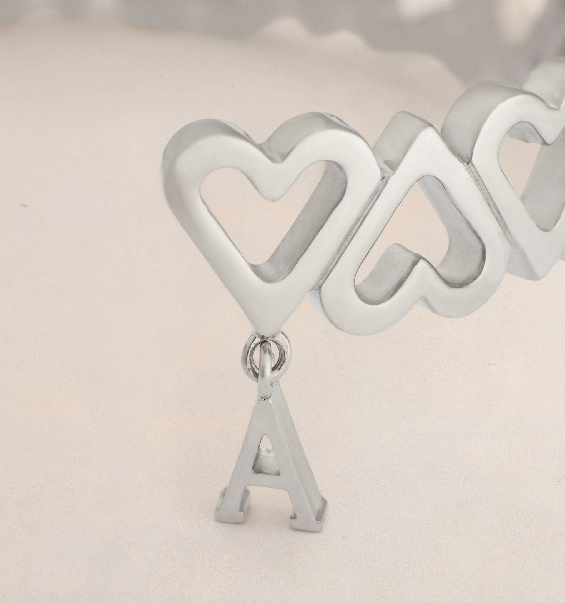 Upisde Down Hearts Bracelet - 4