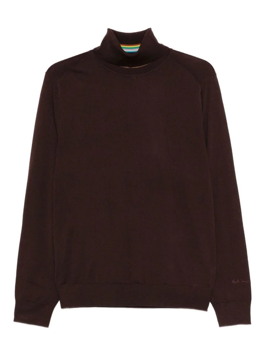 Paul Smith Burgundy Turtleneck Sweater - 1